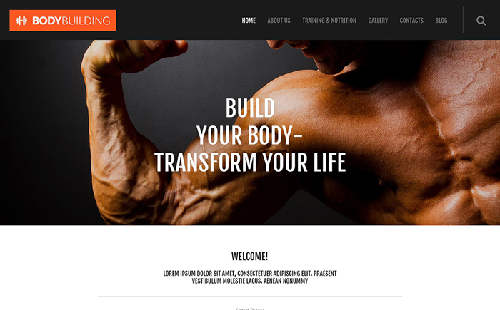 BodyBuilding WordPress Theme