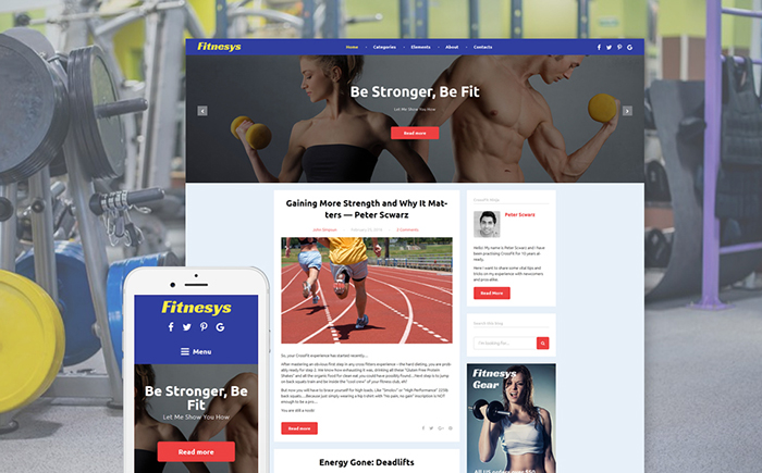 Fitnesys WordPress Theme