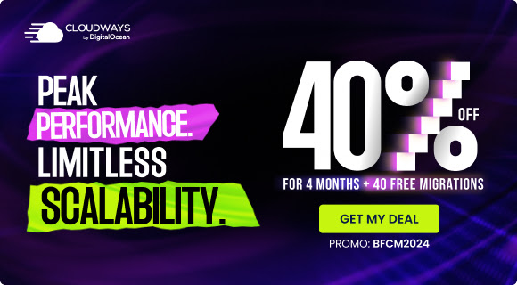 Cloudways Black Friday 2024 banner