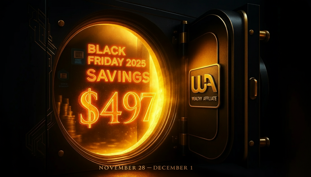 Wealthy Affiliate Black friday 2025 deal banner