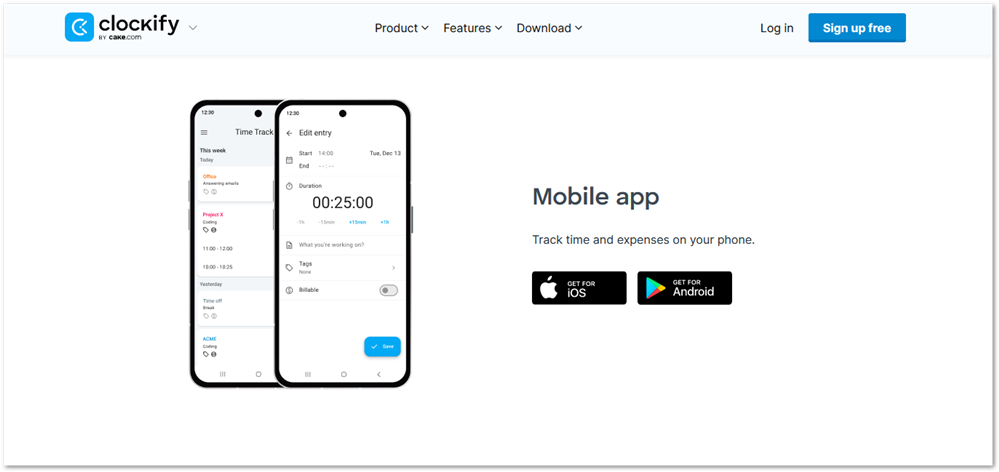 Clockify apps