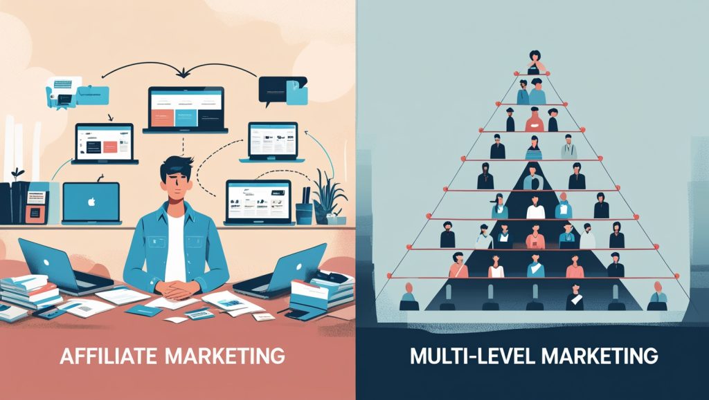 affiliate marketing vs multilevel marketing (MLM)